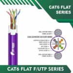 Cat6 F/UTP lift Cable flat cat6 color code 305m