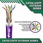 Cat 6a 23awg 4 twisted pair utp cable 305m