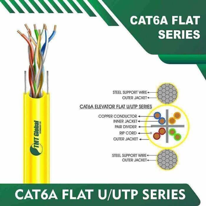 Cat6a 23awg 4 twisted pair U-UTP lift Cable 305m - Image 11