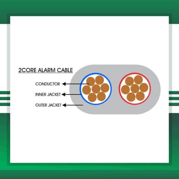 2 core 16 awg cable alarm Flat 16 AWG 305m - Image 2