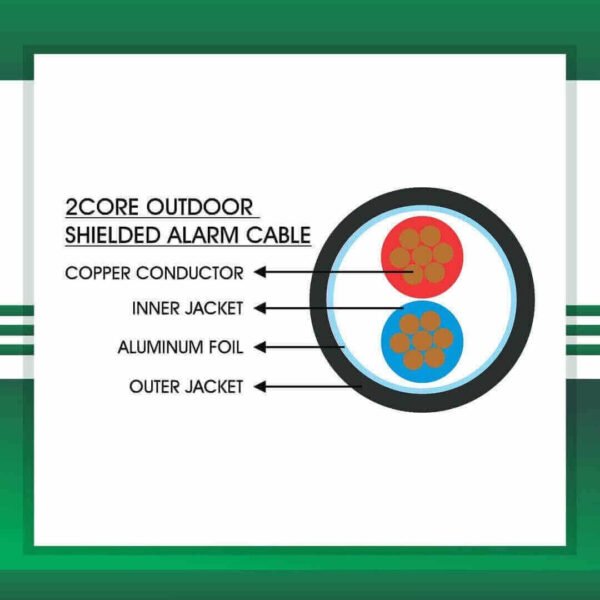 Alarm Cable 2 core Shielded Outdoor 1.5mm 305m - Image 2