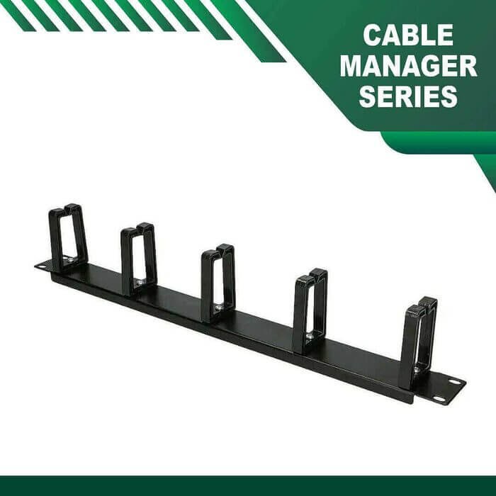 1 u cable manager 12 inch 3 rings - Image 4