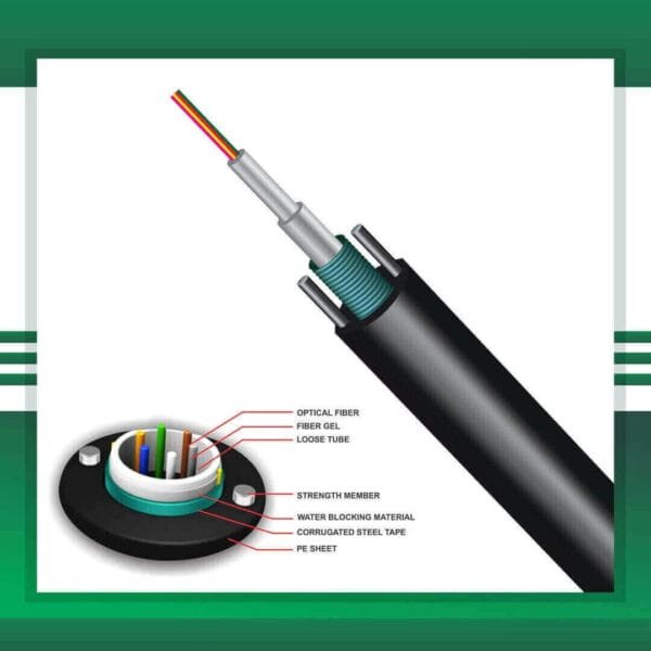 fiber optic cable Multi Core SM Armored 12 core G652D - Image 2