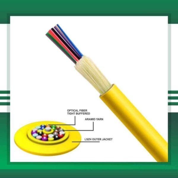 6 core multi core single mode fiber optic cable LSZH - Image 2