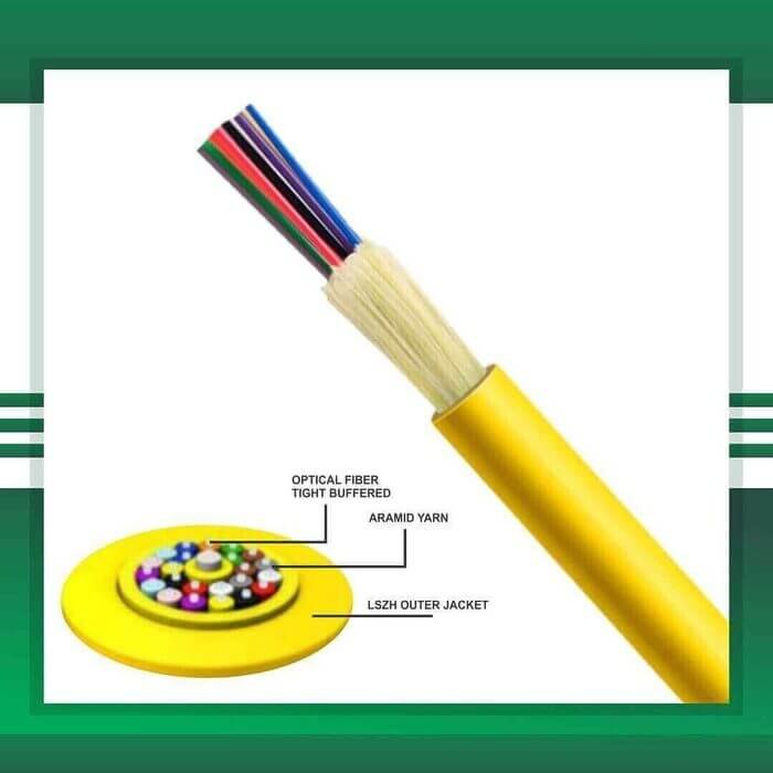 6 core multi core single mode fiber optic cable LSZH - Image 2