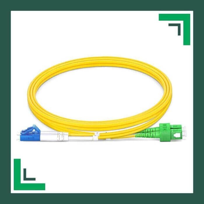SC APC to LC UPC Duplex Patch Cord Fiber Optic single mode LSZH - Image 4
