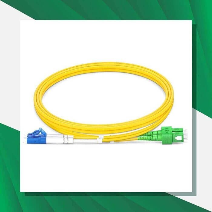 SC APC to LC UPC Duplex Patch Cord Fiber Optic single mode LSZH - Image 7
