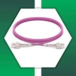 SC to SC UPC OM4 Duplex Fiber Optic Patch Cord Multimode LSZH - Image 4