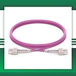 SC to SC UPC OM4 Duplex Fiber Optic Patch Cord Multimode LSZH - Image 2