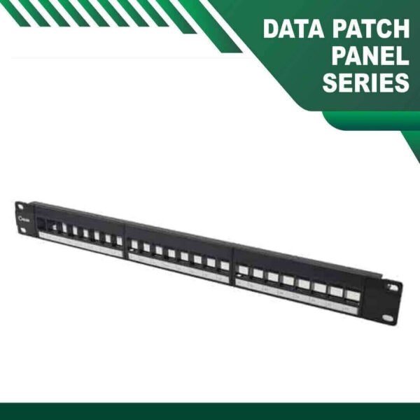 data patch panel 24 port cat6 19 inch Unloaded - Image 2