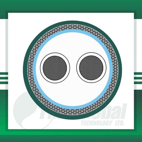 2 core BMS cable braid shielded 16 to 24 awg 305m - Image 3