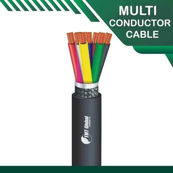 8 core Multi conductor cable PE braid shielded outdoor 16 to 24 awg 305m