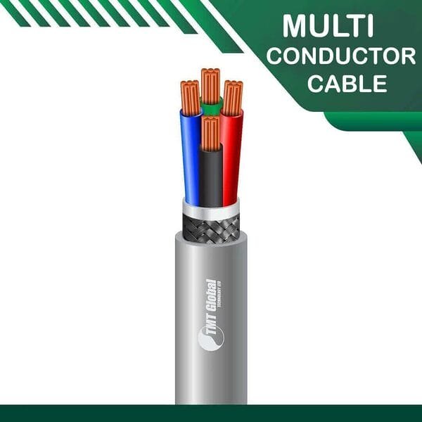 4 core Multi conductor cable braid shielded 16 to 24 awg 305m - Image 2