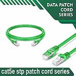 Cat5e stp 5X4SBNXX Green Patch cord 24 awg 0.06cm-100 meter Cat5e stp 5X4SMNXX Green Patch cord 24 awg 0.06cm-100 meter