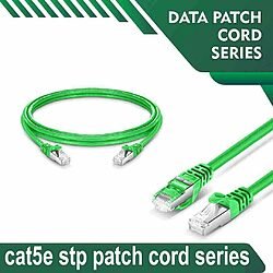 Cat5e stp 5X4SBNXX Green Patch cord 24 awg 0.06cm-100 meter Cat5e stp 5X4SMNXX Green Patch cord 24 awg 0.06cm-100 meter
