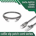 Cat5e stp 5X4SBGXX Grey Patch cord 24 awg 0.06cm-100 meter Cat5e stp 5X4SMGXX Grey Patch cord 24 awg 0.06cm-100 meter