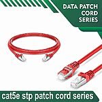 Cat5e stp 5X4SBRXX Red Patch cord 24 awg 0.06cm-100 meter Cat5e stp 5X4SMRXX Red Patch cord 24 awg 0.06cm-100 meter