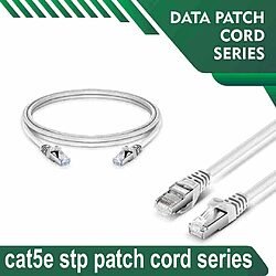 Cat5e stp 5X4SBWXX White Patch cord 24 awg 0.06cm-100 meter Cat5e stp 5X4SMWXX White Patch cord 24 awg 0.06cm-100 meter