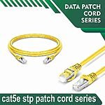 Cat5e stp 5X4SBYXX Yellow Patch cord 24 awg 0.06cm-100 meter Cat5e stp 5X4SMYXX Yellow Patch cord 24 awg 0.06cm-100 meter
