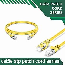 Cat5e stp 5X4SBYXX Yellow Patch cord 24 awg 0.06cm-100 meter Cat5e stp 5X4SMYXX Yellow Patch cord 24 awg 0.06cm-100 meter