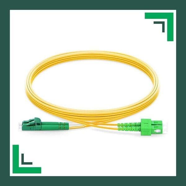 Fiber Optic Patch Cord Single Mode SC-LC-APC Duplex LSZH