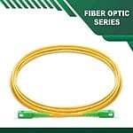 sc to sc apc simplex fiber patch cord lszh single mode 1-100 meter