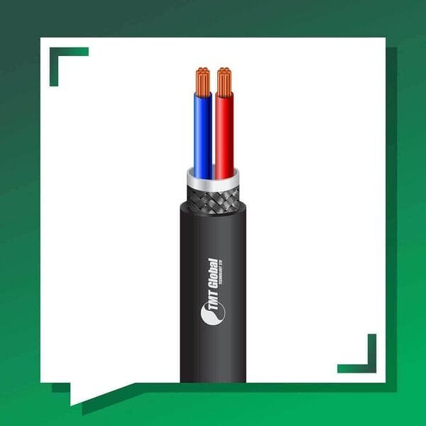 2 core Speaker cable braid shielded PE outdoor 10 to 20 awg 305m - Image 4