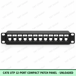 Cat6 UTP 12-Port Compact Patch Panel | Unloaded by TMT Global