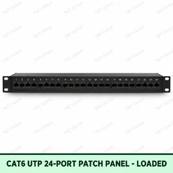 Cat6 UTP 24-Port Patch Panel Loaded by TMT Global