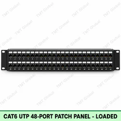 Cat6 UTP 48-Port Patch Panel Loaded by TMT Global