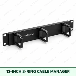 12 Inch 3 Ring Cable Manager by TMT Global