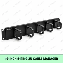 19 inch 5 ring 2U cable manager by TMT Global