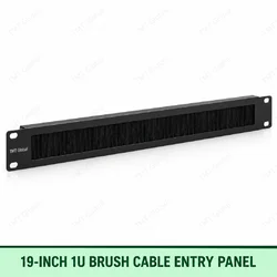 19-inch 1U Brush Cable Entry Panel by TMT Global