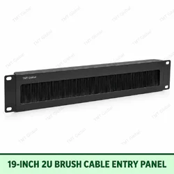 19-inch 2U Brush Cable Entry Panel by TMT Global