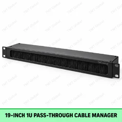 TMT 19-inch 1U Horizontal Pass-Through Cable Manager Series by TMT Global