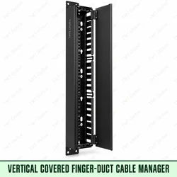 vertical covered finger-duct cable manager, TMT Global
