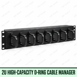 2U high-capacity D-ring cable manager, TMT Global