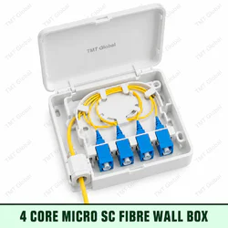 4-core micro SC fibre wall box, TMT Global