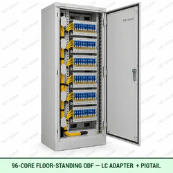 96-core floor-standing ODF with LC adapters and pigtails, TMT Global