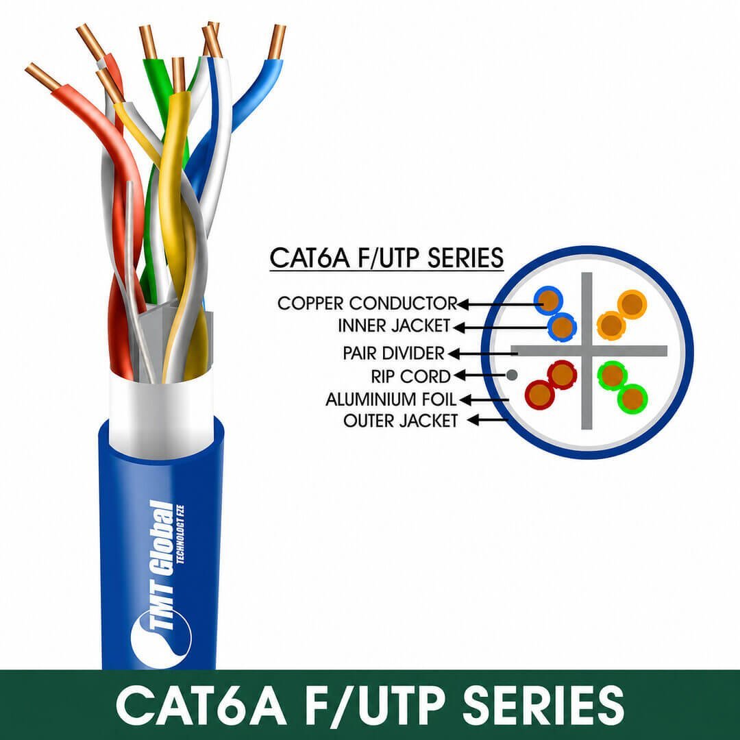 CAT6A F/UTP LSZH Network Cable 23 AWG 4 Pair 305 m – 6A235BLX Series CAT6A F/UTP LSZH Network Cable 23 AWG 4 Pair 305 m – 6A235BLX Series