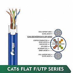 CAT6 F/UTP Lift Flat Network Cable 23 AWG 4 Pair 305 m – 6X232BEX Series