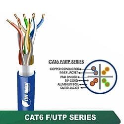 CAT6 F/UTP LSZH Network Cable 23 AWG 4 Pair 305 m – 6X238BLX Series