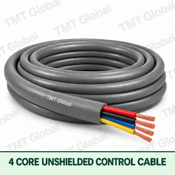 TMT Global 4 core Unshielded Control Cable, with 4 visible copper conductors; unshielded.