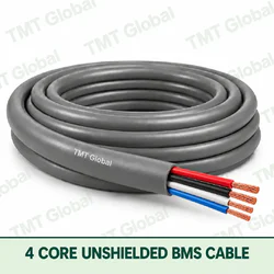 TMT Global 4 Core Unshielded BMS Cable product cable with 4 clearly visible conductors; unshielded.