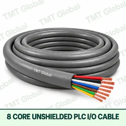 TMT Global 8 core unshielded PLC I/O cable, with 8 visible copper conductors.