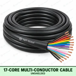 TMT Global 17 core unshielded multi-conductor cable, with 17 individually insulated copper conductors.