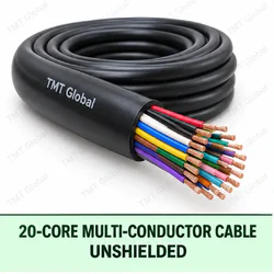 TMT Global 20 core unshielded multi-conductor cable, with 20 individually insulated copper conductors.