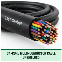 TMT Global 34 core unshielded multi-conductor cable, with 34 individually insulated copper conductors.
