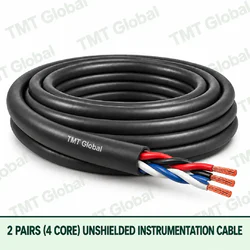 TMT Global 2 pair 4 core unshielded instrumentation cable, with twisted pairs visible