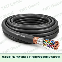 TMT Global 16 pair 32 core foil shielded instrumentation cable, with twisted pairs visible